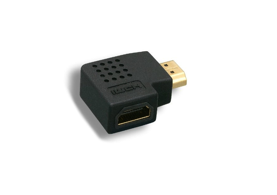 Kentek HDMI Male to Female M/F Vertical Flat 90 Degree 90�� Changer Adapter Gold-Plated Connector Molded