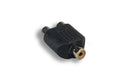 KENTEK RCA Mono Female to RCA RW Female F/F Y Adapter Converter Connector for Audio Stereo TV System