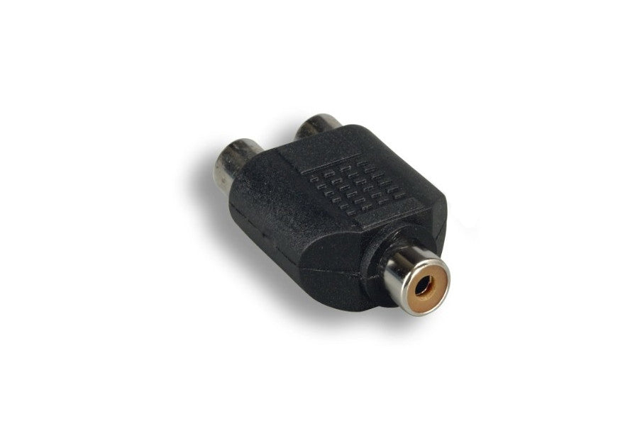 KENTEK RCA Mono Female to RCA RW Female F/F Y Adapter Converter Connector for Audio Stereo TV System