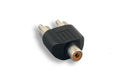 Kentek RCA Mono Female to RCA RW Male M/F Y Adapter Converter Connector for Audio Stereo TV System