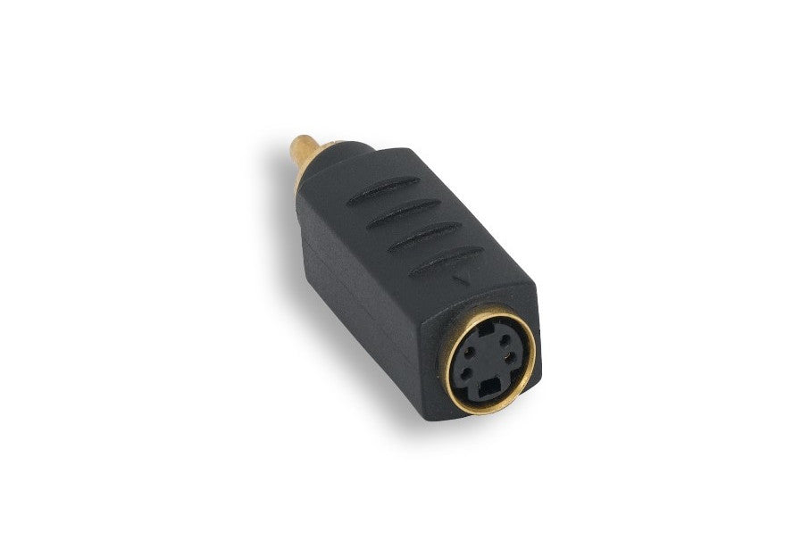Kentek RCA Male to S-Video Female Gold Plated Adapter Video Connector M/F