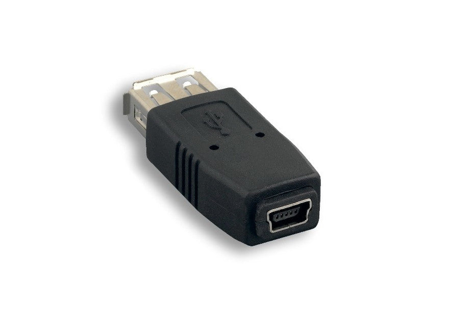 Kentek USB 2.0 Type A Female to Mini B 5 Pin Female F/F Converter Extender Changer Adapter Coupler for Digital Camera Cell Phone PDA PC