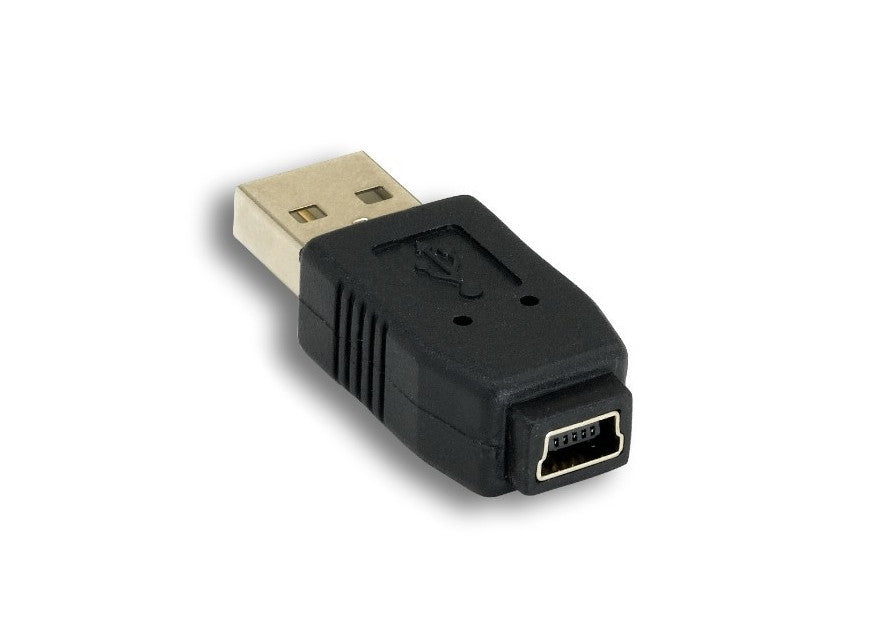 Kentek USB 2.0 Type A Male to Mini B 5 Pin Female M/F Converter Port Saver Gender Changer Adapter Coupler for Digital Camera Cell Phone PDA PC
