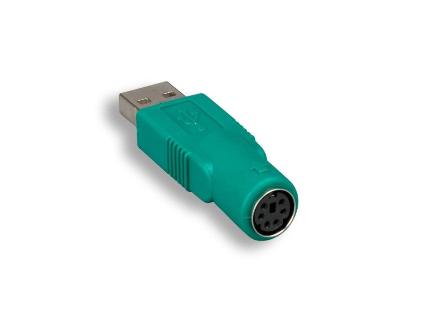 KENTEK USB 2.0 Type A Male to Mini DIN 6 Pin Female Mouse Adapter M/F Converter Port Saver Changer Coupler for PC Computer